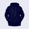 Basic Men’s Stylish Navy Blue Hoodie