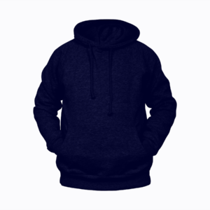 Export Quality Navy Color Fleece Short Sleeve Hoodie For Men