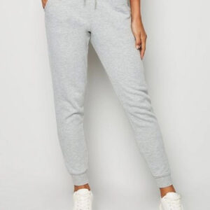 Grey Colour Basic Jogger Pants For women's