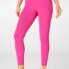 Magenta Colour Yoga Basics Leggings For Girls