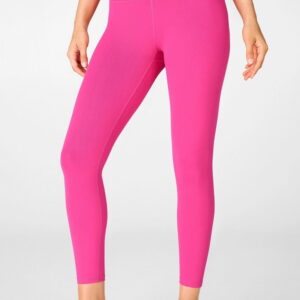 Magenta Colour Yoga Basics Leggings For Girls