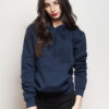 Navy Blue Color BasicHoodie for Women