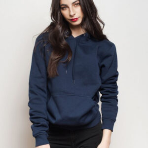 Navy Blue Color BasicHoodie for Women