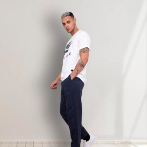 Navy Elastic Joggers Pant For Boys in Bangladesh