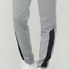 Grey Colour Men Summer Jogger Black Stripe