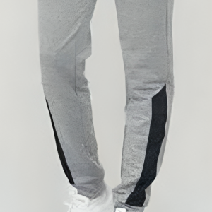 Grey Colour Men Summer Jogger Black Stripe