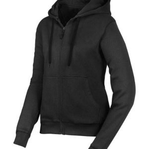 Women’s Stylish Black Zipper Hoodie