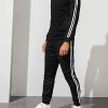 Black Tracksuit with White Stripe for Men