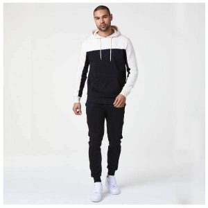 Black and Off White Stylish Men Tracksuits